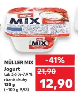Kaufland MÜLLER MIX Jogurt nabídka