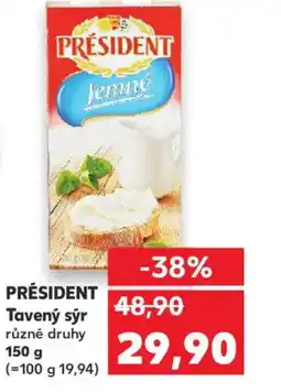 Kaufland PRÉSIDENT Tavený sýr nabídka