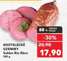 Kaufland KOSTELECKÉ UZENINY Salám Rio Ebro nabídka
