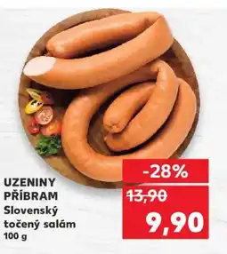 Kaufland UZENINY PŘÍBRAM Slovenský točený salám nabídka