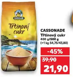 Kaufland CASSONADE Třtinový cukr nabídka