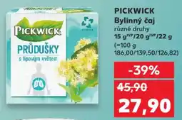 Kaufland PICKWICK Bylinný čaj nabídka
