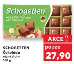 Kaufland SCHOGETTEN Čokoláda nabídka