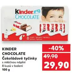 Kaufland KINDER CHOCOLATE Čokoládové tyčinky nabídka