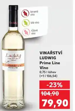 Kaufland VINAŘSTVÍ LUDWIG Prime Line Víno nabídka