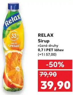 Kaufland RELAX Sirup nabídka