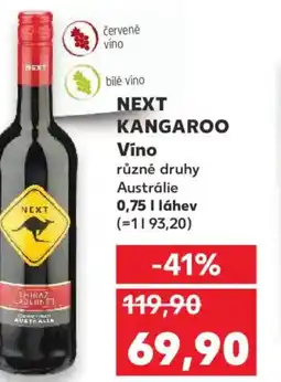 Kaufland NEXT KANGAROO Víno nabídka