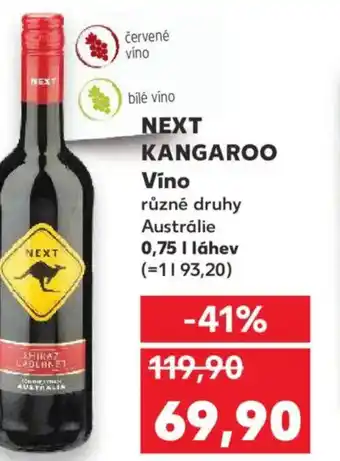 Kaufland NEXT KANGAROO Víno nabídka