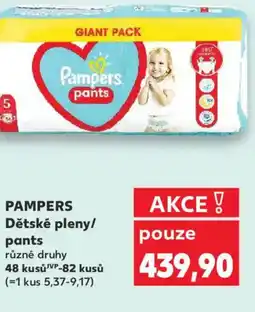 Kaufland PAMPERS Dětské pleny/ pants nabídka