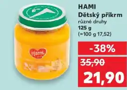 Kaufland HAMI Dětský příkrm nabídka