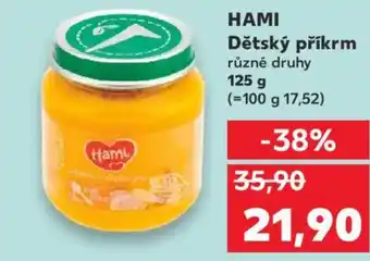 Kaufland HAMI Dětský příkrm nabídka