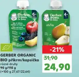 Kaufland GERBER ORGANIC BIO příkrm/kapsička nabídka