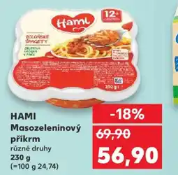 Kaufland HAMI Masozeleninový příkrm nabídka