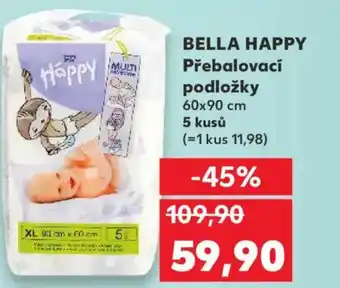 Kaufland BELLA HAPPY Přebalovací podložky nabídka