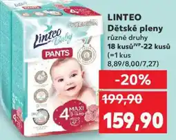 Kaufland LINTEO Dětské pleny nabídka