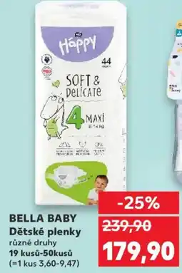 Kaufland BELLA BABY Dětské plenky nabídka