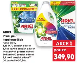 Kaufland ARIEL Prací gel/ kapsle/prášek nabídka