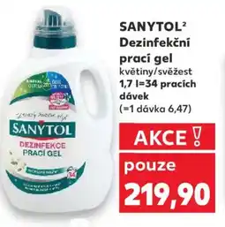 Kaufland SANYTOL² Dezinfekční prací gel nabídka
