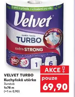 Kaufland VELVET TURBO Kuchyňská utěrka nabídka
