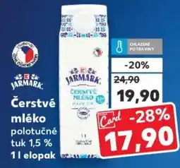 Kaufland Čerstvé mléko nabídka
