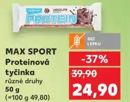 Kaufland MAX SPORT Proteinová tyčinka nabídka