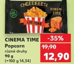 Kaufland CINEMA TIME Popcorn nabídka