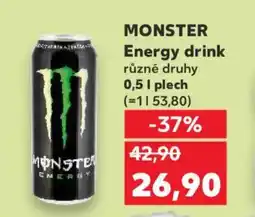 Kaufland MONSTER Energy drink nabídka