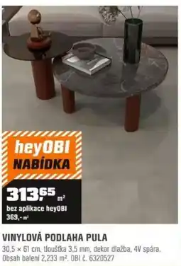 OBI Vinylová podlaha pula nabídka