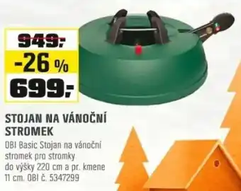 OBI Stojan na vánoční stromek nabídka