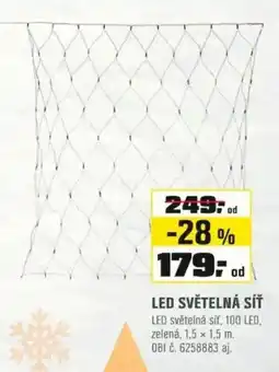 OBI Led světelná síť nabídka