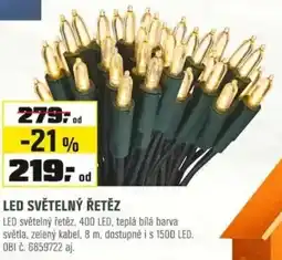 OBI Led světelný řetěz nabídka