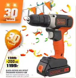 OBI BLACK+DECKER Aku vrtací šroubovák bcd001c1-qw nabídka
