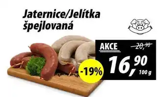 ZEMAN Jaternice/Jelitka špejlovaná, 100 g nabídka