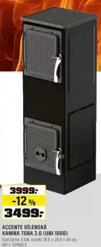 OBI Accente dílenská kamna toba 2.0 (uni 1000) nabídka