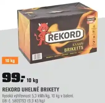 REKORD uhelné brikety