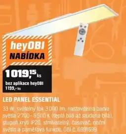 OBI Led panel essential nabídka