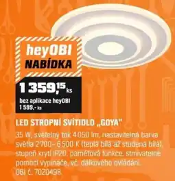 OBI Led stropní svítidlo „goya" nabídka