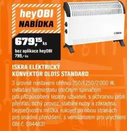 OBI ISKRA ELEKTRICKÝ KONVEKTOR DLO1S STANDARD nabídka