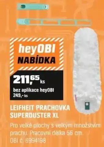 OBI Leifheit prachovka superduster xl nabídka