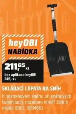 OBI Skládací lopata na sníh nabídka