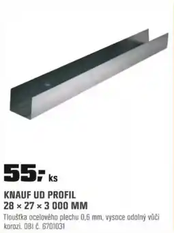 OBI Knauf ud profil 28 x 27 x 3000 mm nabídka