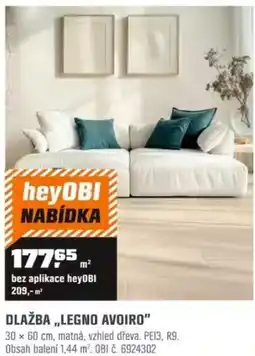 OBI Dlažba legno avoiro" nabídka
