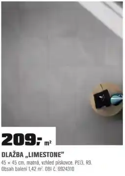 OBI Dlažba limestone" nabídka