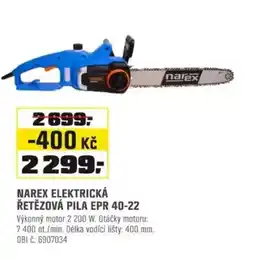 OBI NAREX Elektrická řetězová pila epr 40-22 nabídka