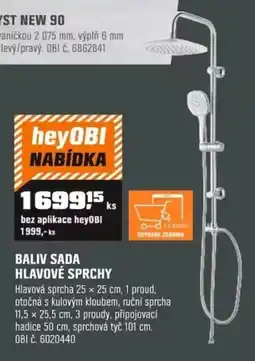 OBI Baliv sada hlavové sprchy nabídka