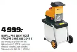 OBI Riwall pro elektrický válcový drtič res 3044 b nabídka