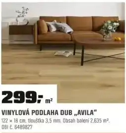 OBI Vinylová podlaha dub,,avila" nabídka