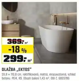 OBI Dlažba „ektos" nabídka