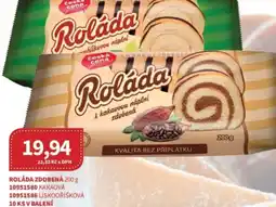 Kubík potraviny Roláda zdobená nabídka