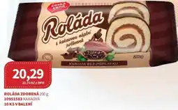 Kubík potraviny Roláda zdobená nabídka